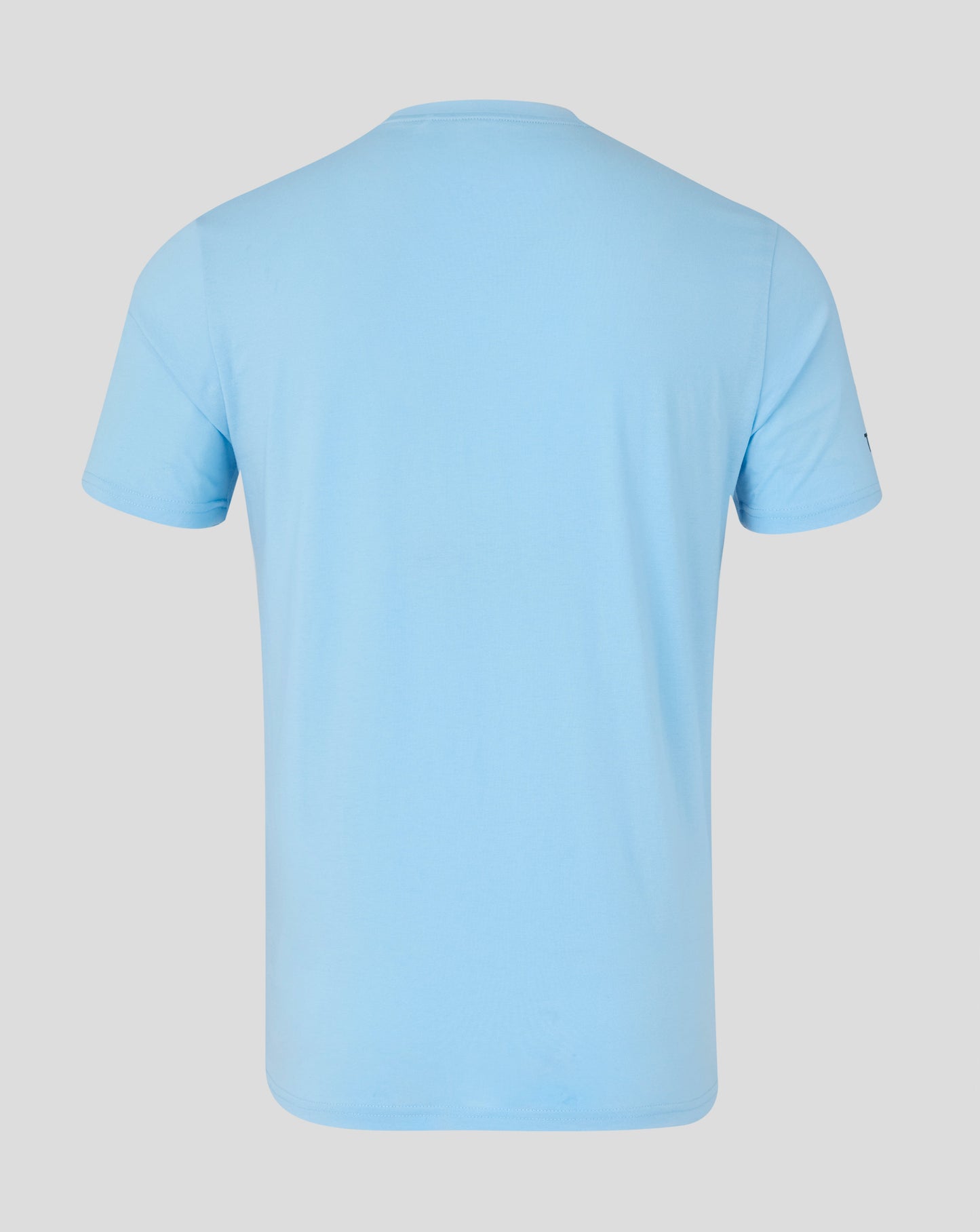 Light blue t-shirt on a light gray background