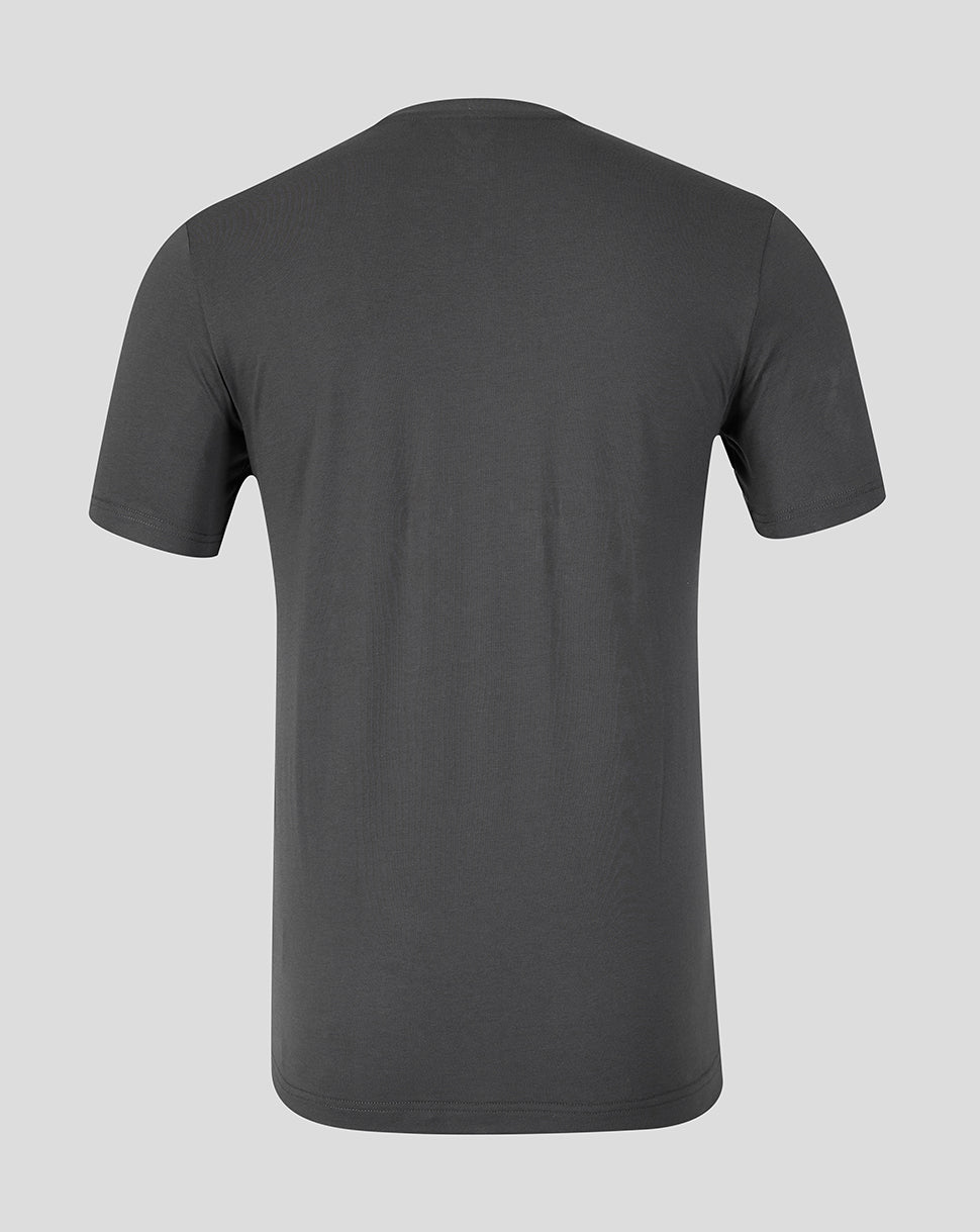 Back view of dark gray FC Utrecht Junior 26/27 Travel Shirt.