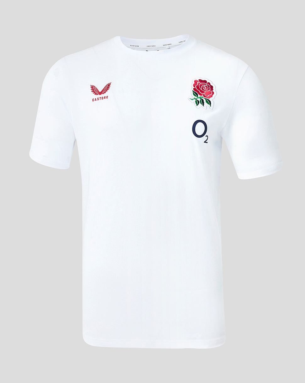 England Rugby Men's 26/27 Travel T-Shirt - White - White