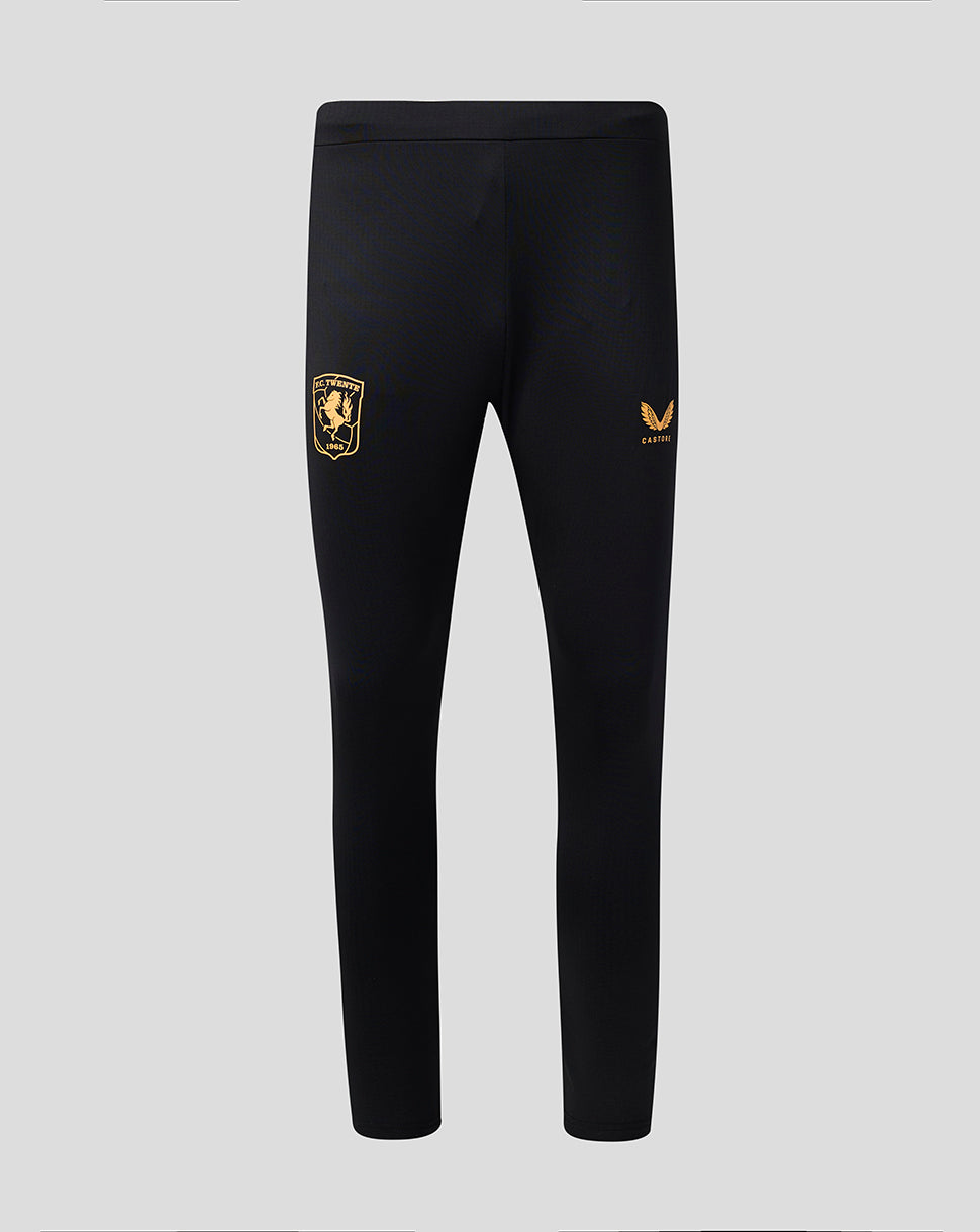 FC Twente Men's 26/27 Training Pants without Pockets - Black - Black/Blazing Orange
