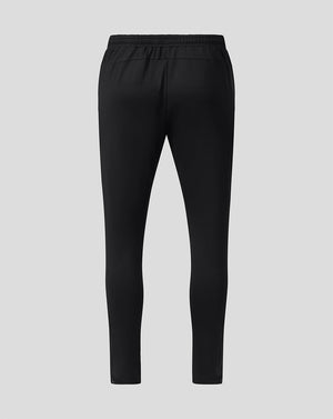 Back view of black FC Twente 26/27 training pants with elastic waistband and subtle paneling