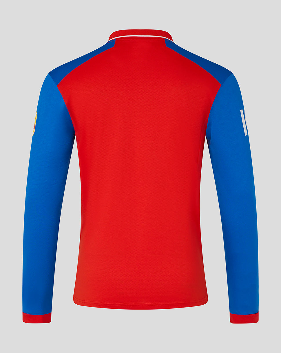 England Cricket Men's 26/27 T20 Pro Long Sleeve Shirt - Red