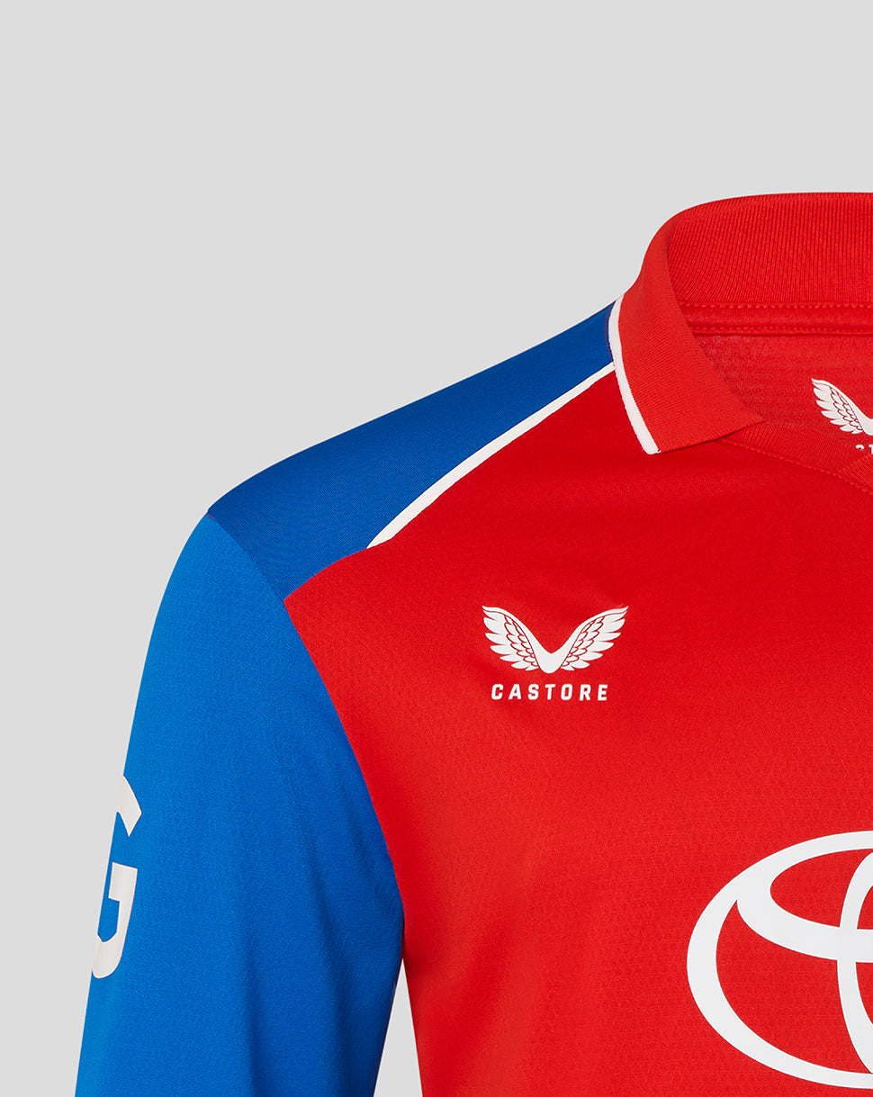 England Cricket Men's 26/27 T20 Pro Long Sleeve Shirt - Red