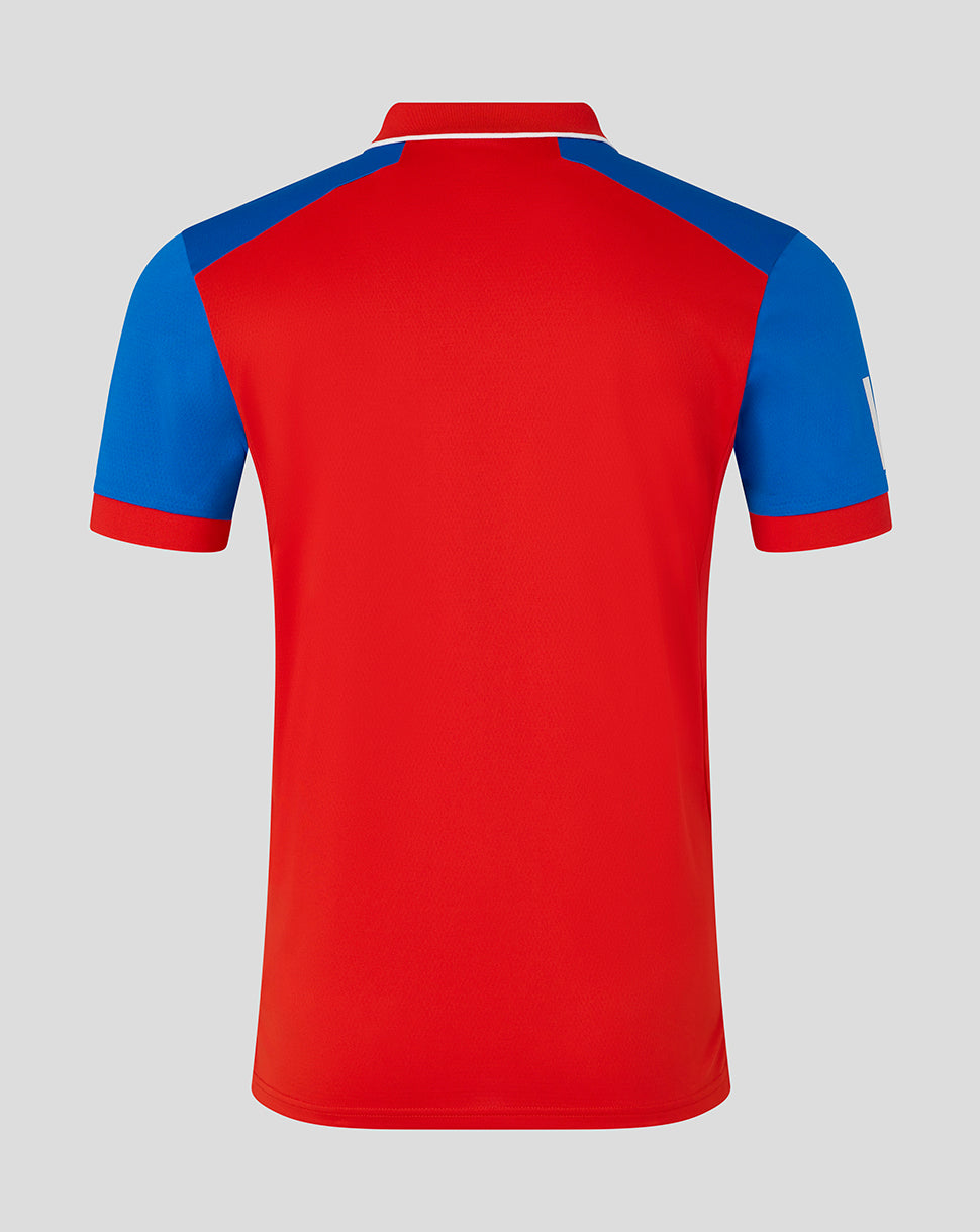 England Cricket Men's 26/27 T20 Pro Short Sleeve Shirt - Red