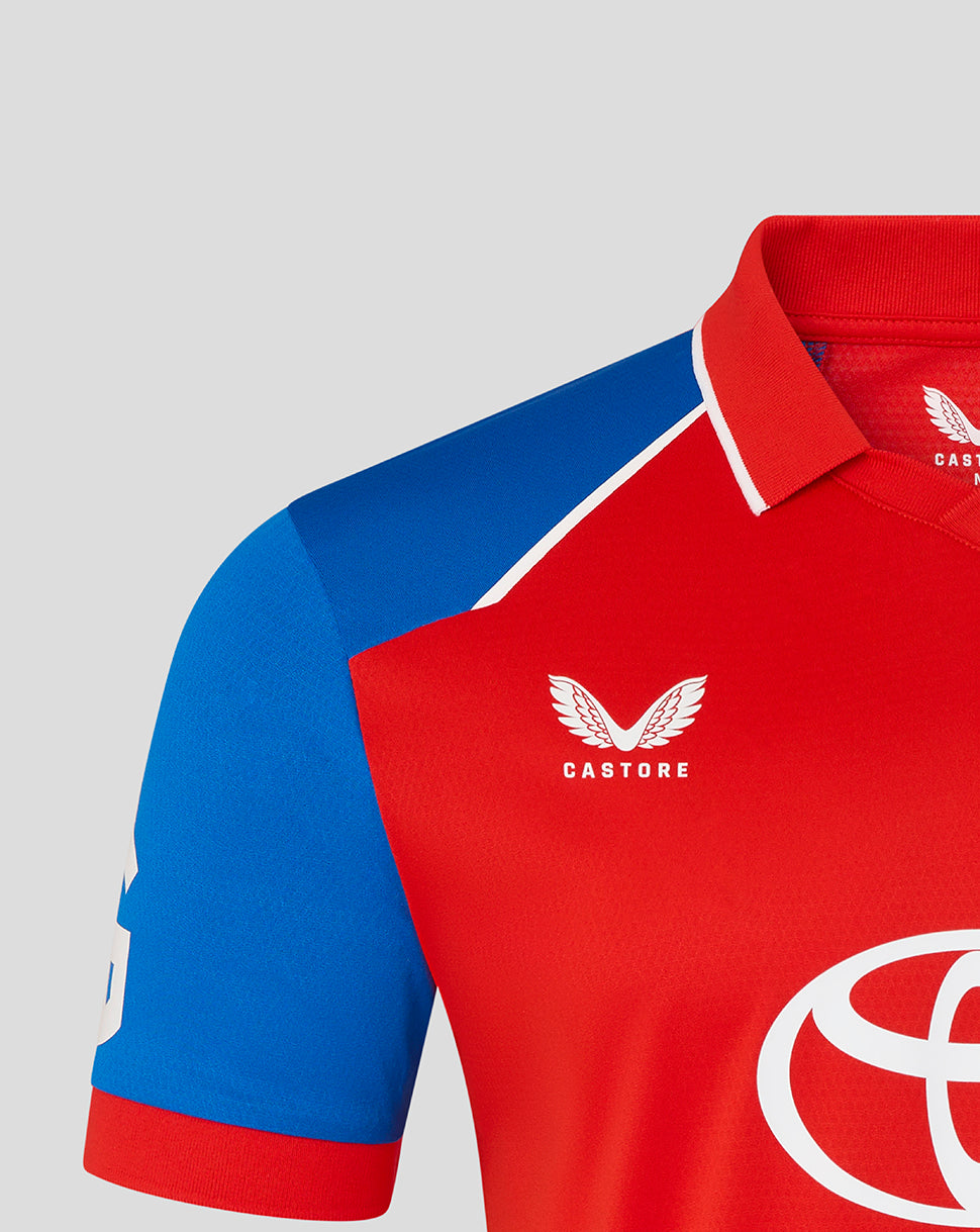 England Cricket Men's 26/27 T20 Pro Short Sleeve Shirt - Red