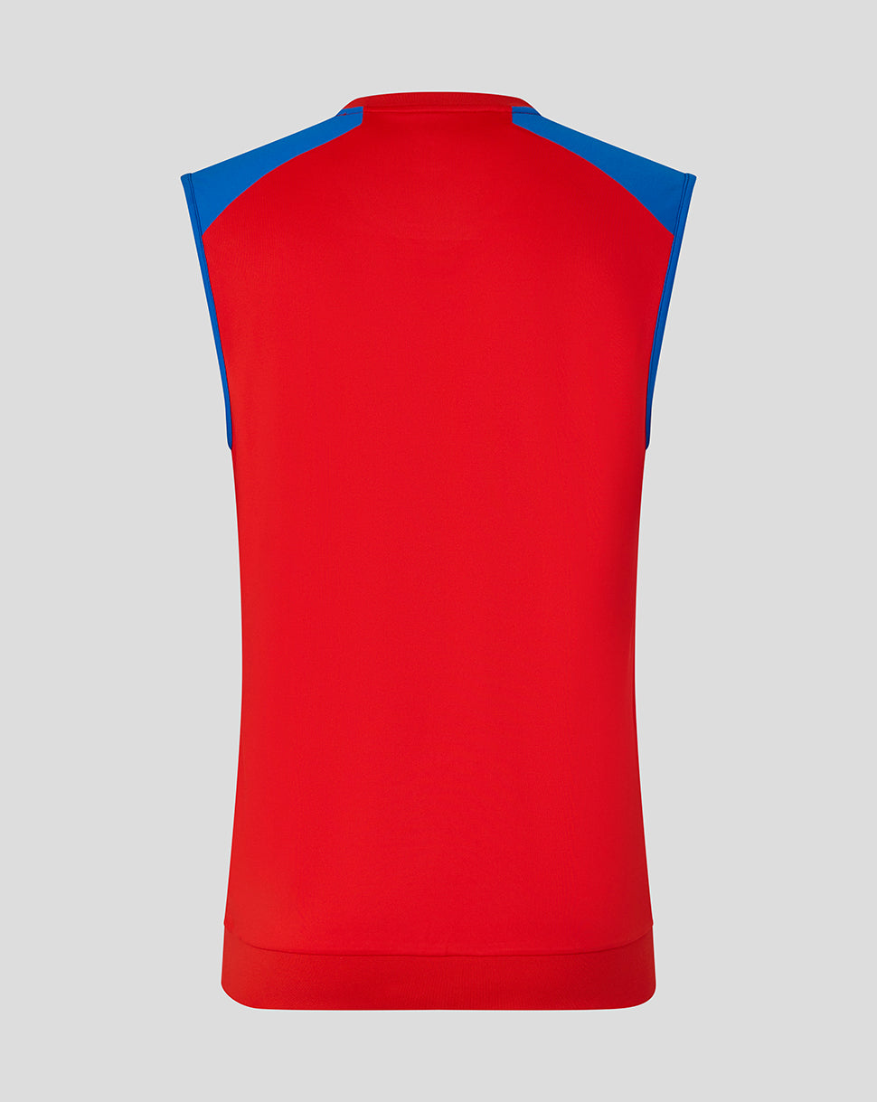 England Cricket Men's 26/27 T20 Sleeveless Vest - Red