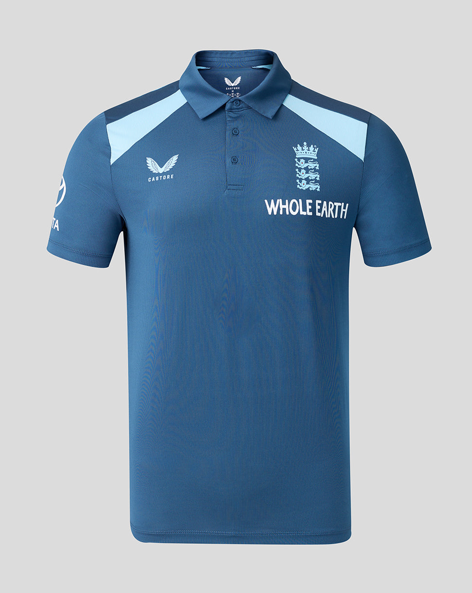 England Cricket Men's 26/27 Training Polo - Blue