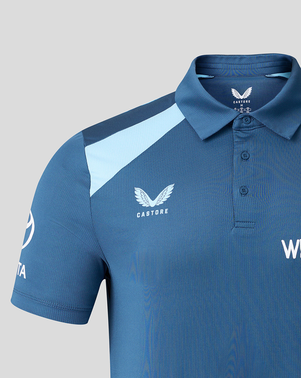 England Cricket Men's 26/27 Training Polo - Blue