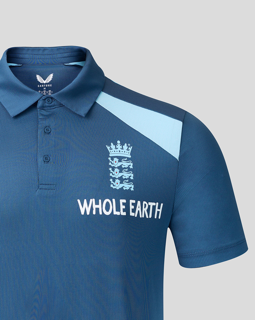 England Cricket Men's 26/27 Training Polo - Blue
