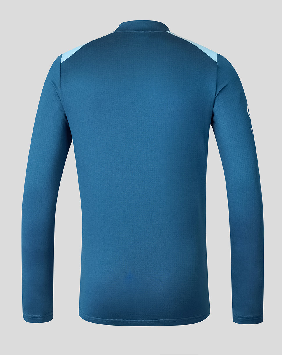 England Cricket Men's 26/27 Training Midlayer Top - Blue