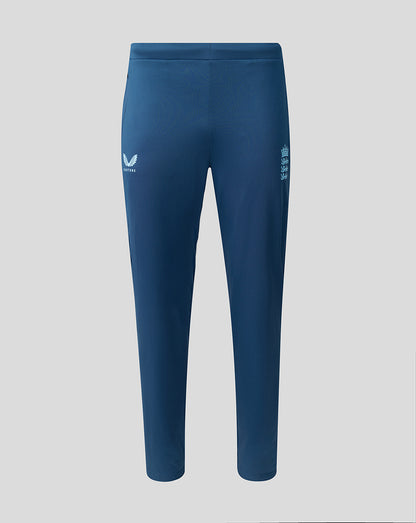 Blue leggings with a logo on a light gray background