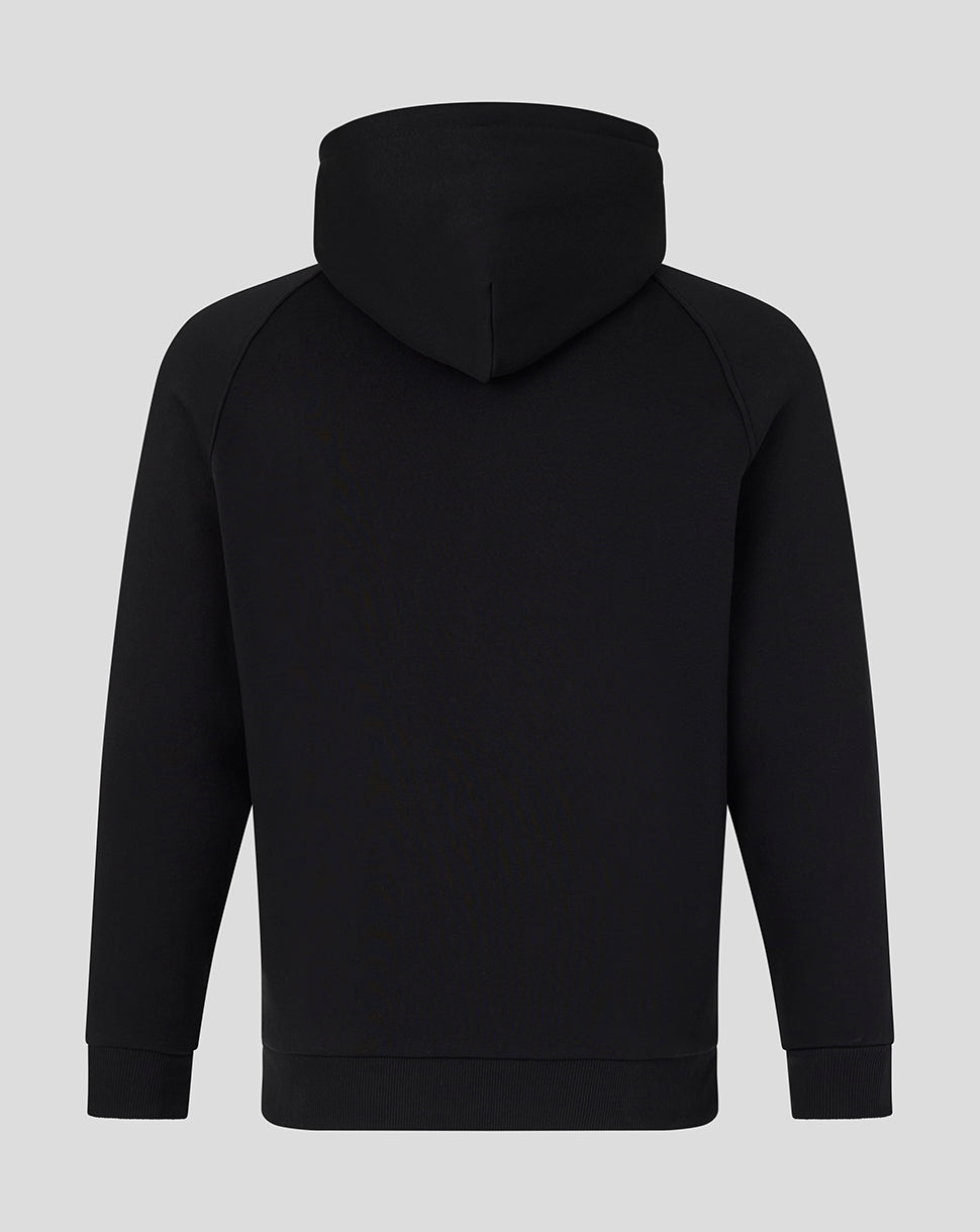 England Rugby Men's 26/27 Travel Adapt Fleece Hoodie - Black - Black