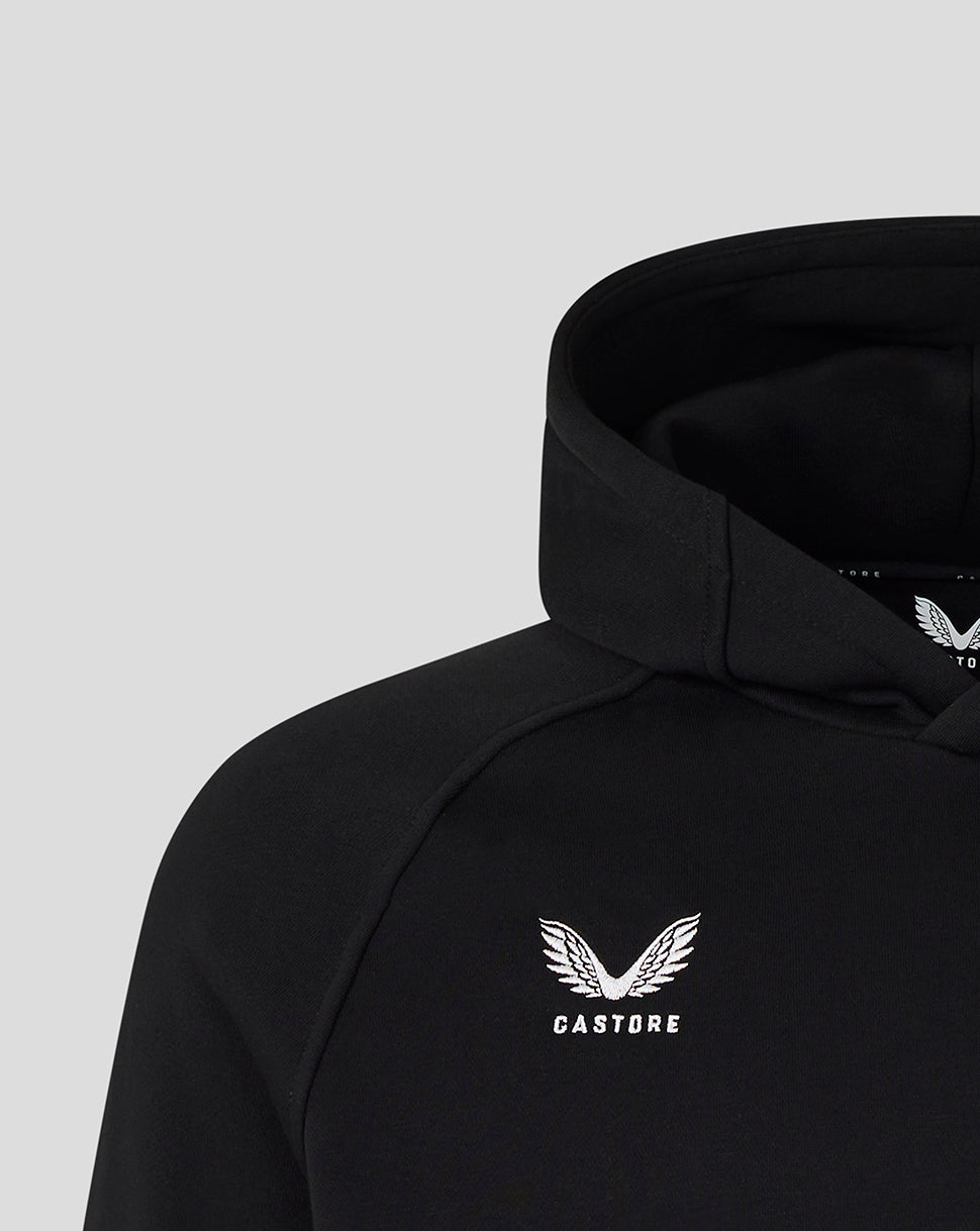 England Rugby Men's 26/27 Travel Adapt Fleece Hoodie - Black - Black
