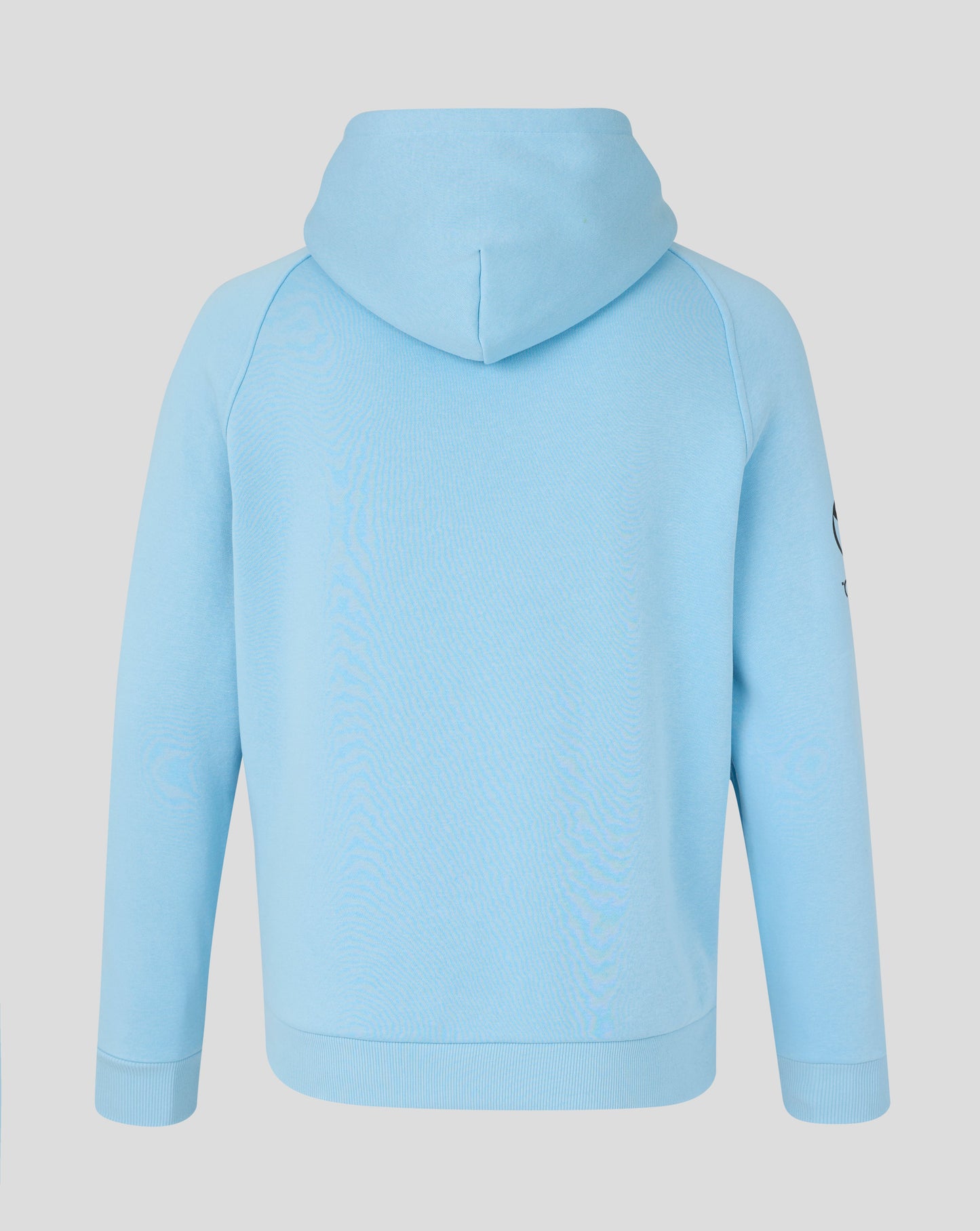 Light blue hoodie on a gray background
