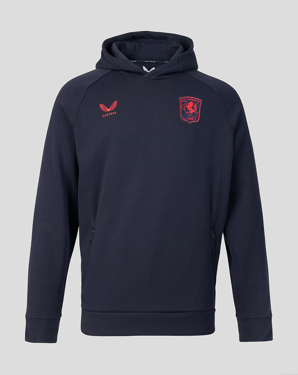 Sudadera FC Twente Adapt 26/27 Travel Fleece Hooded de hombre - Azul marino