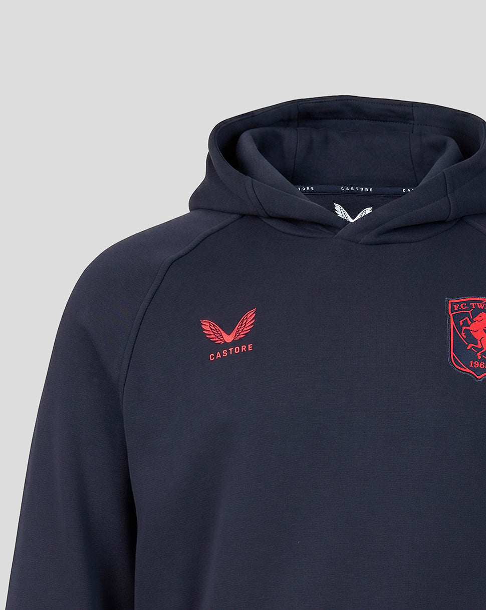 Sudadera FC Twente Adapt 26/27 Travel Fleece Hooded de hombre - Azul marino