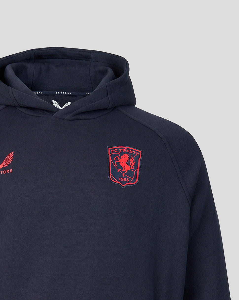 Sudadera FC Twente Adapt 26/27 Travel Fleece Hooded de hombre - Azul marino