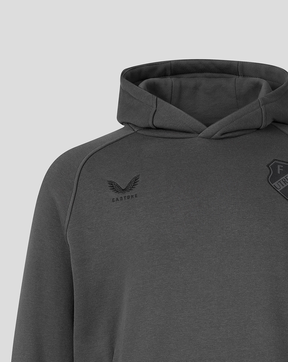 Sudadera FC Utrecht Adapt 26/27 Travel Fleece Hooded de hombre - Gunmetal
