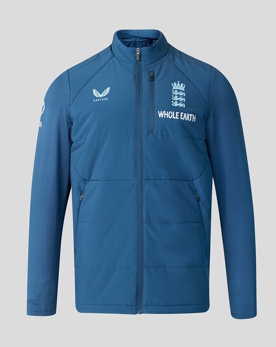 England Cricket Men's 26/27 Training Thermal Jacket - Blue