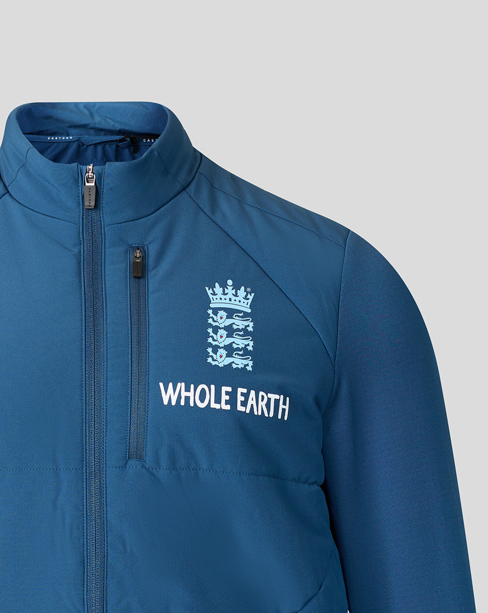 England Cricket Men's 26/27 Training Thermal Jacket - Blue