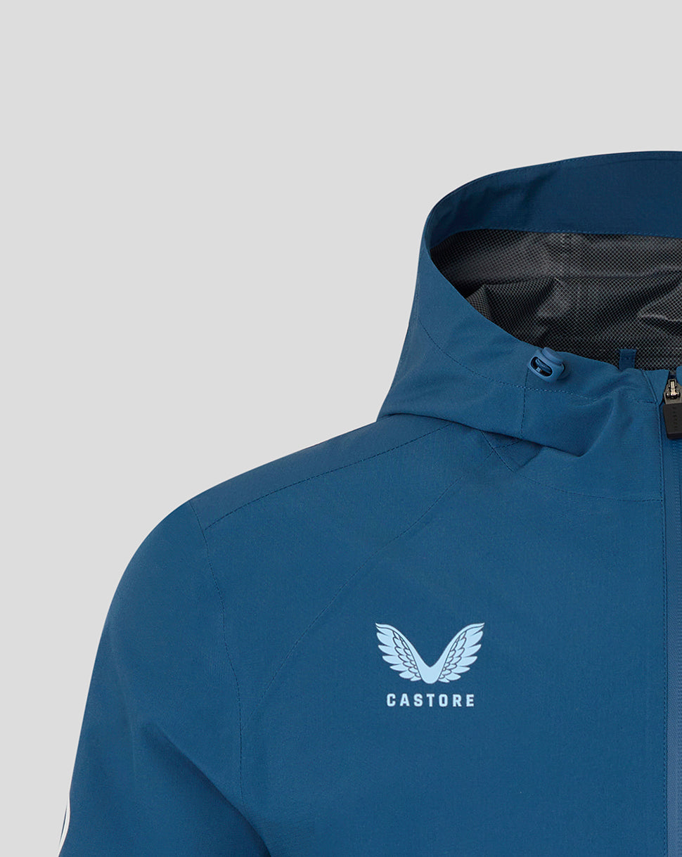 England Cricket Men's 26/27 Training Rain Jacket - Blue