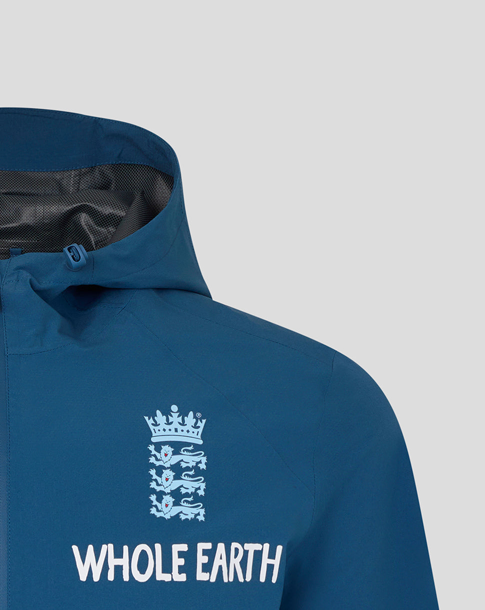 England Cricket Men's 26/27 Training Rain Jacket - Blue