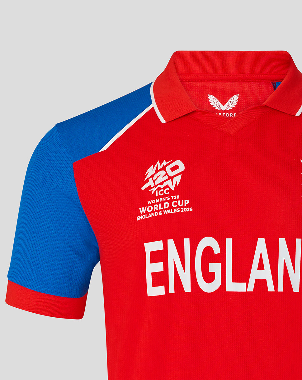 England Cricket Men's 26/27 T20 WWC Replica Short Sleeve Shirt