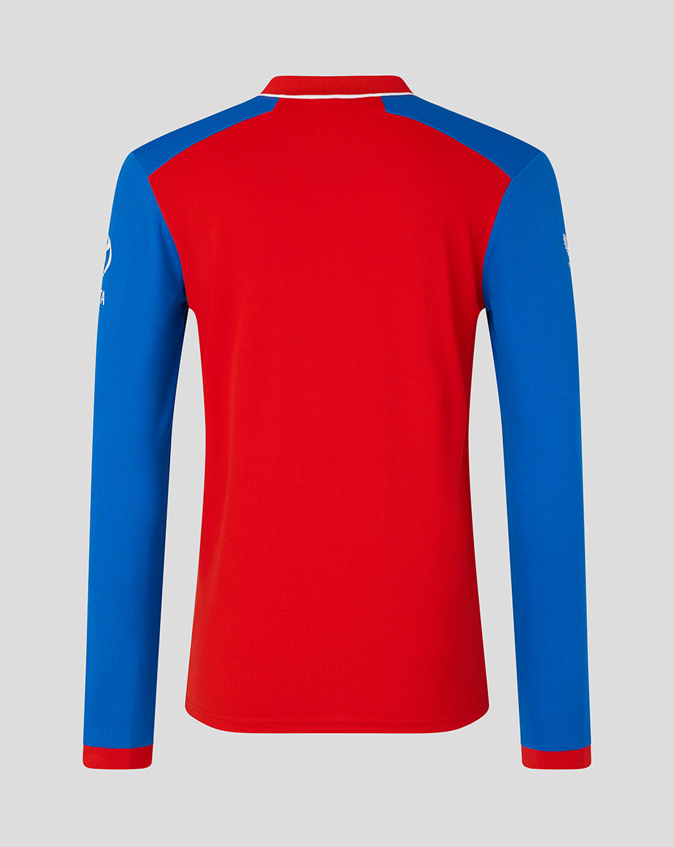 England Cricket Men's 26/27 T20 WWC Long Sleeve Shirt - Red