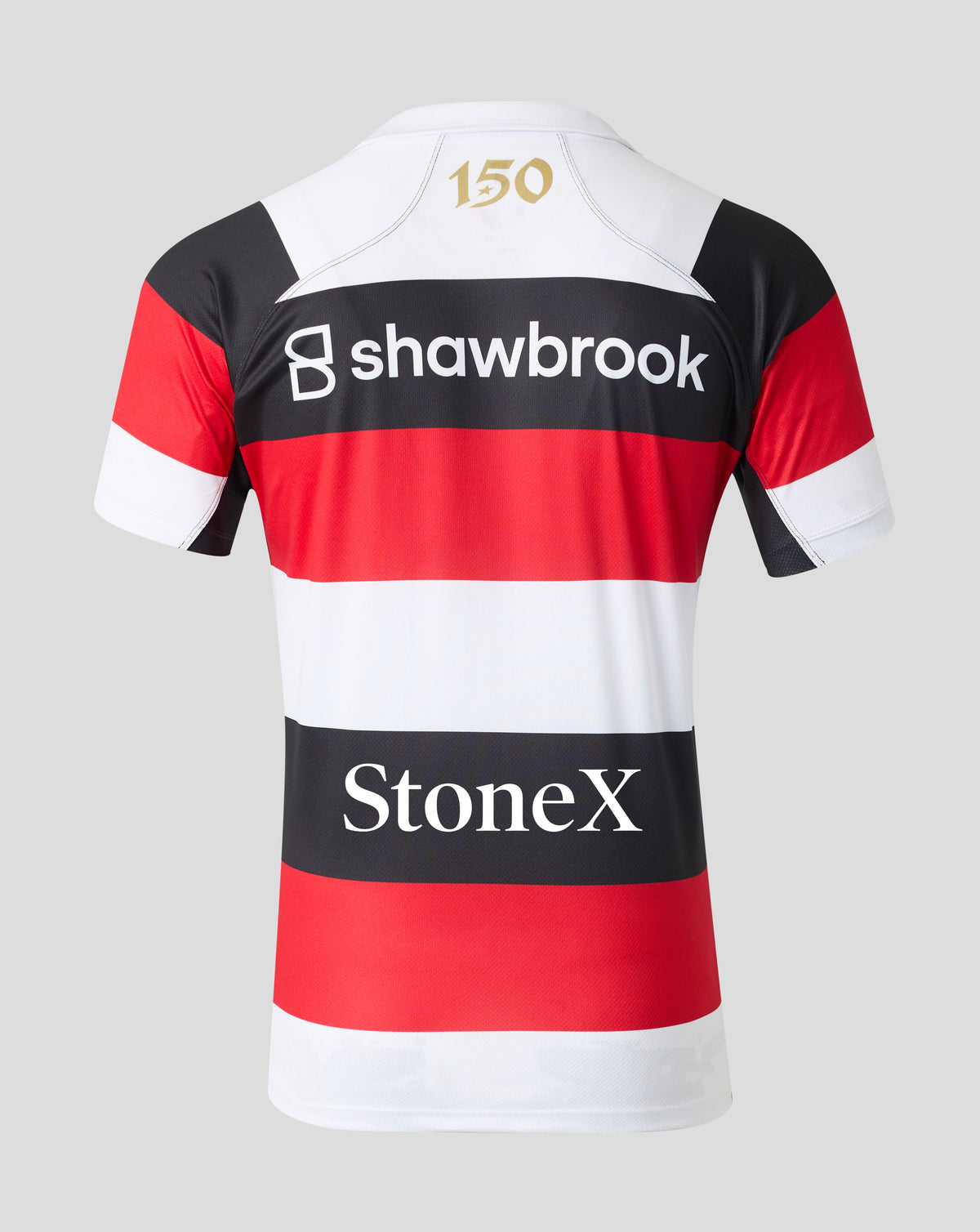 Saracens Men's 2026/27 150 Anniversary Replica Shirt - White/Black/Red