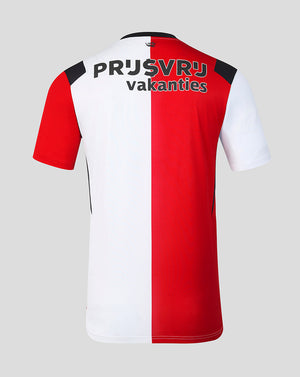 Back view of Feyenoord 2026-2027 home pro shirt with bold text across the upper back and red white body