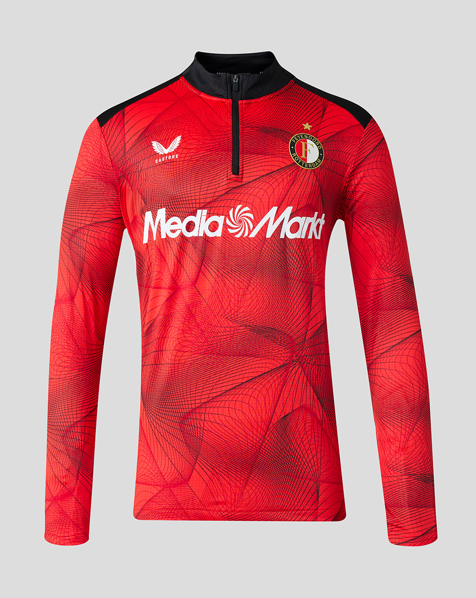 Feyenoord Men's 2026-2027 Home Matchday Midlayer - Red/Black