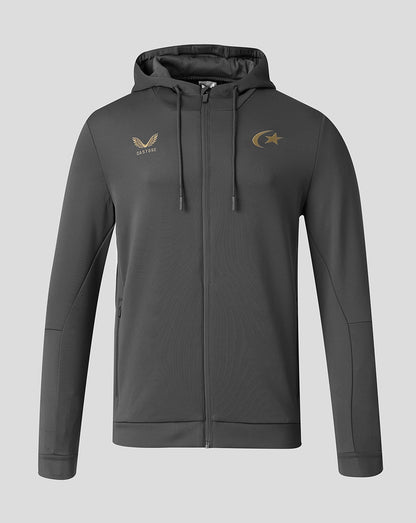 Saracens Men's 2026/27 Travel Flex Full Zip Hoodie - Grey
