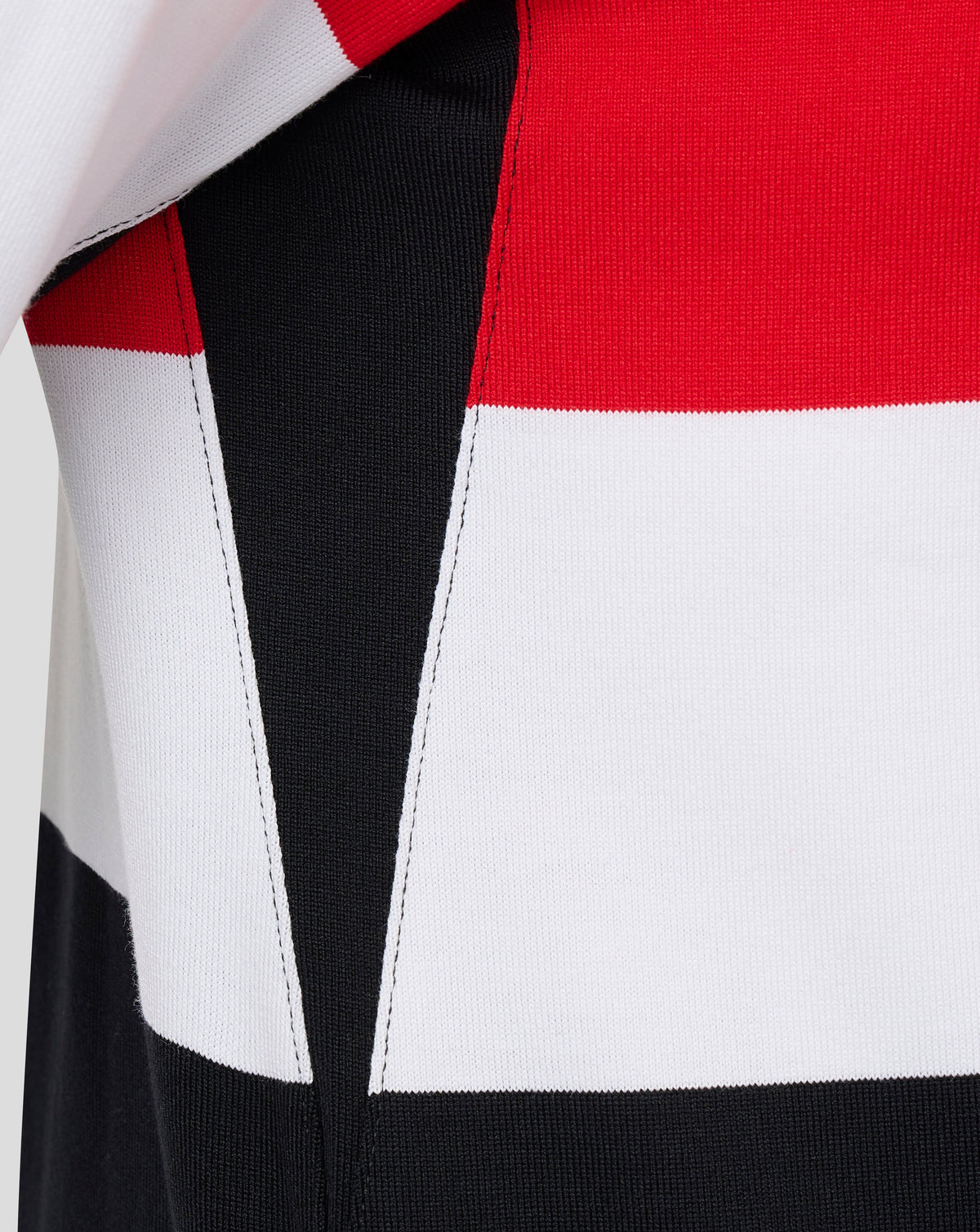 Saracens Men's 2026/27 150 Anniversary Classic Long Sleeve Shirt - White - White/Black/Red