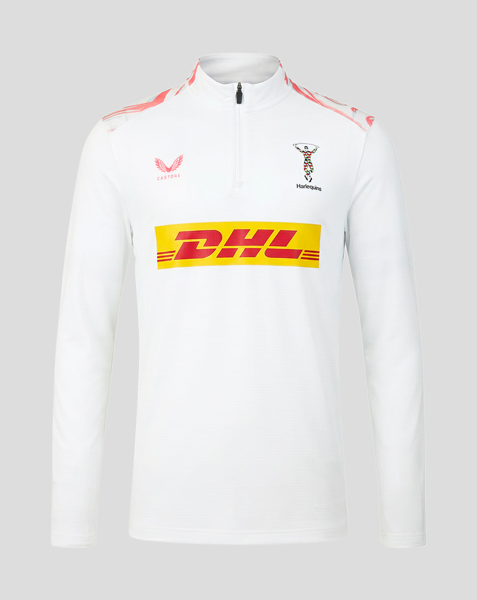 Harlequins Men's 2026/27 Matchday Quarter Zip - White