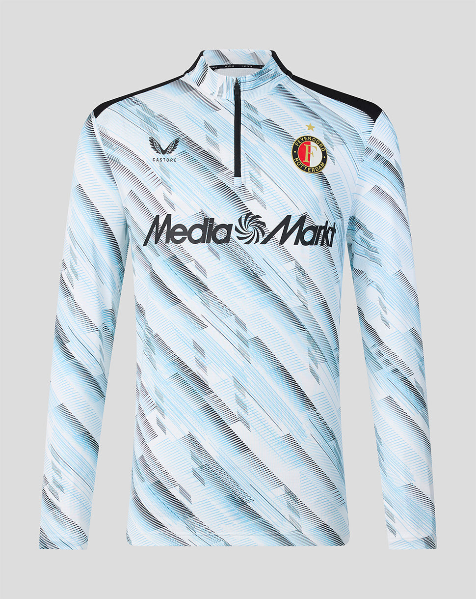 Feyenoord Herren 2026-2027 Auswärts Matchday Midlayer - Weiss/Schwarz/Alaskan Blue