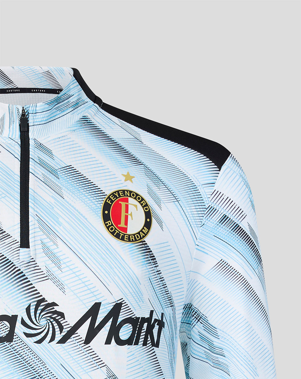 Feyenoord Herren 2026-2027 Auswärts Matchday Midlayer - Weiss/Schwarz/Alaskan Blue