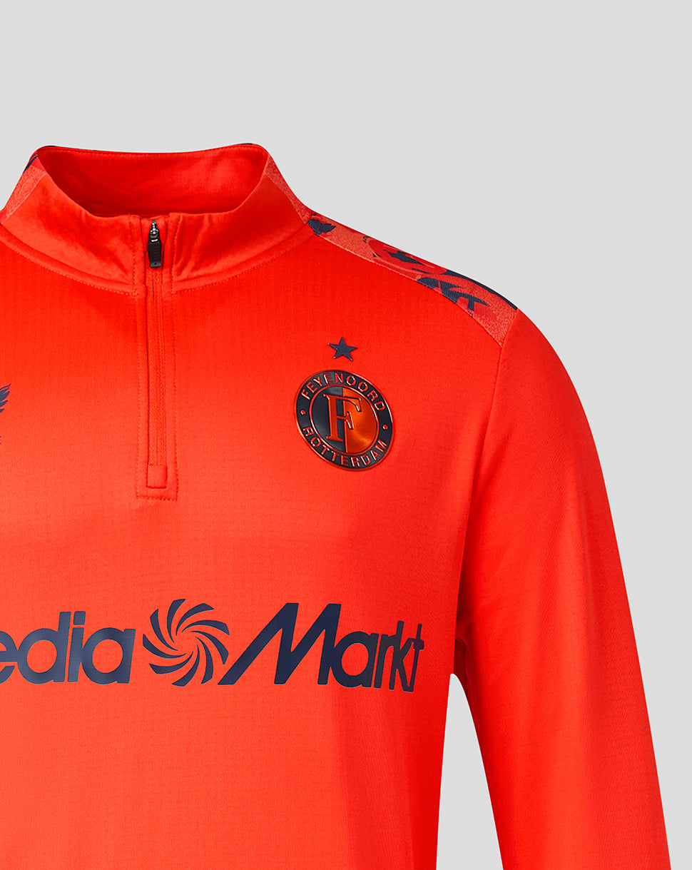 Feyenoord Herren 2026-2027 Ausweich Matchday Midlayer - Cherry Tomato/Mood Indigo