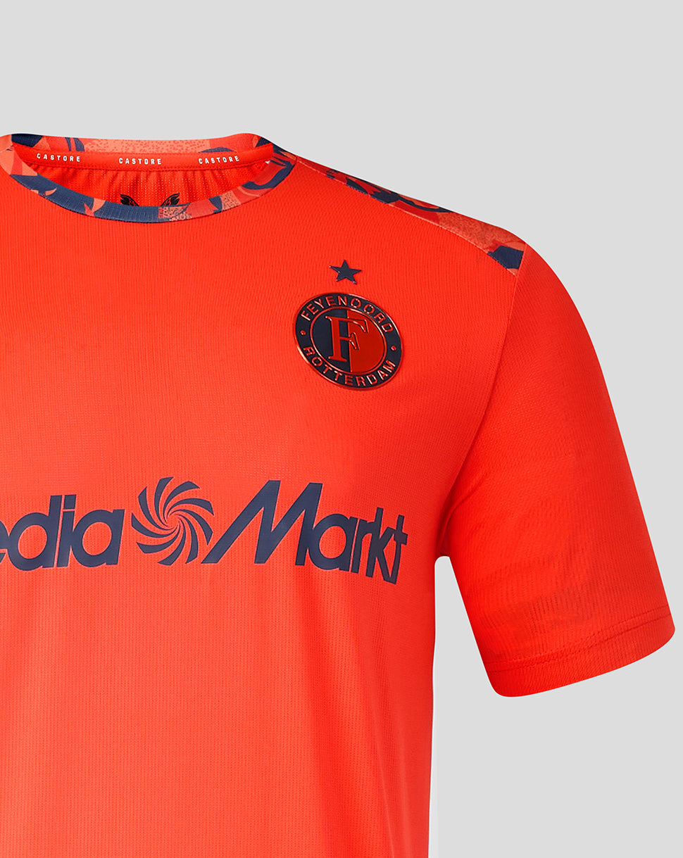 Feyenoord Men's 2026-2027 Third Matchday Shirt - Cherry Tomato/Mood Indigo