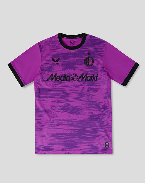 Purple Feyenoord 2026-2027 third goalkeeper shirt with sponsor logo and club crest