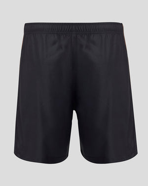 Black shorts on a light gray background