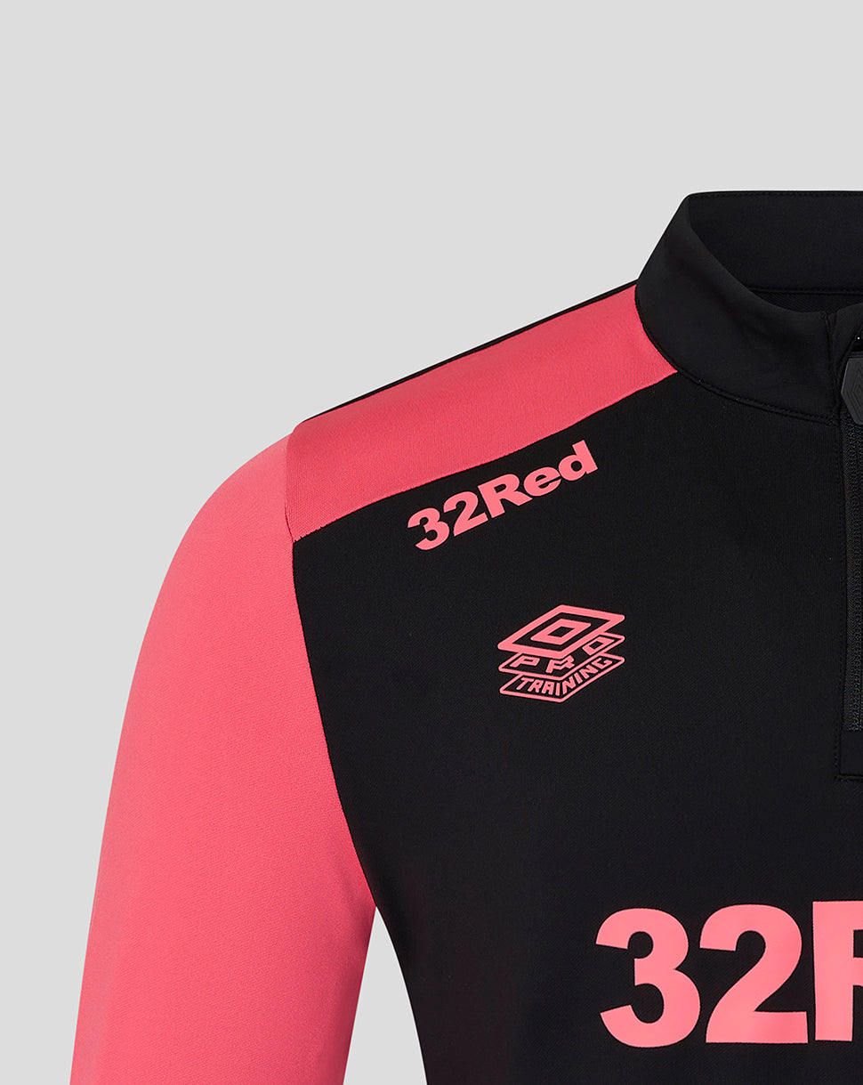 Rangers Men's 26/27 Pro Training Quarter Zip - Caviar - Caviar/Coral
