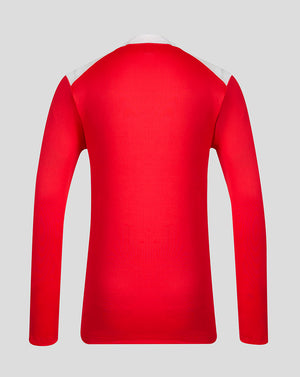Back view of red FC Twente 26/27 Matchday Midlayer with white shoulder panels.