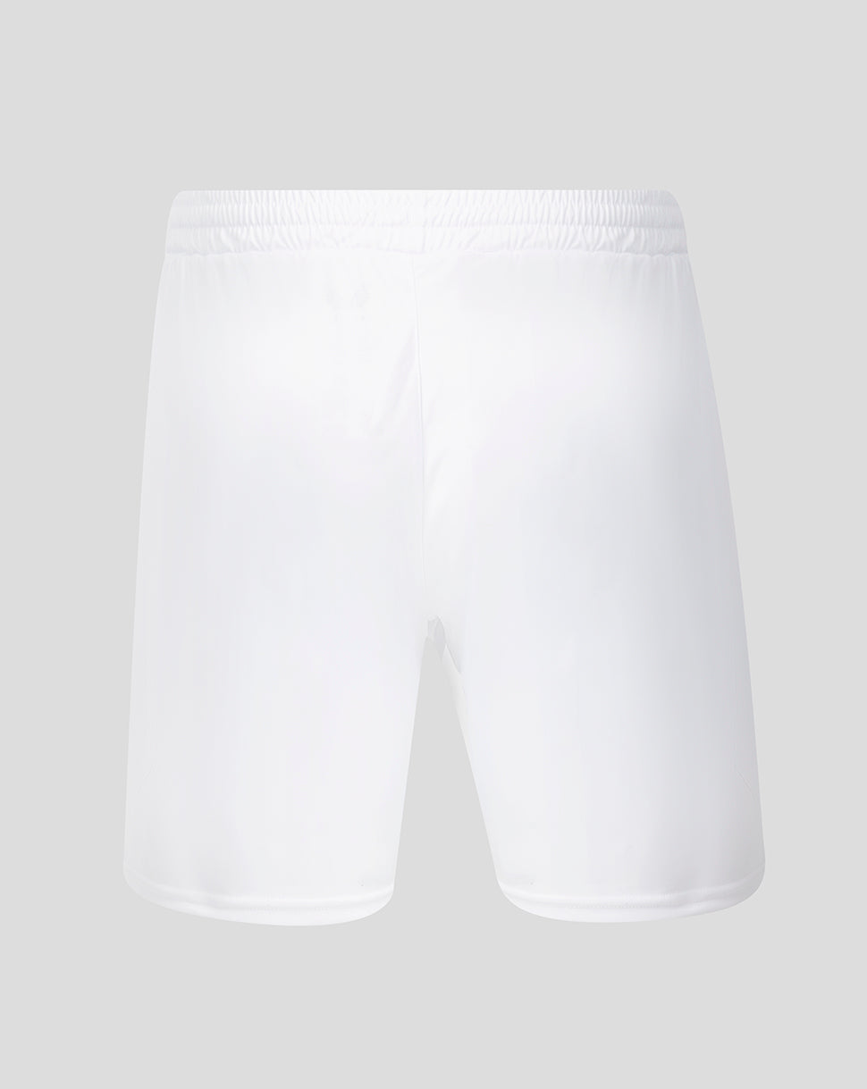 White FC Twente third shorts shown from back with elastic waistband.