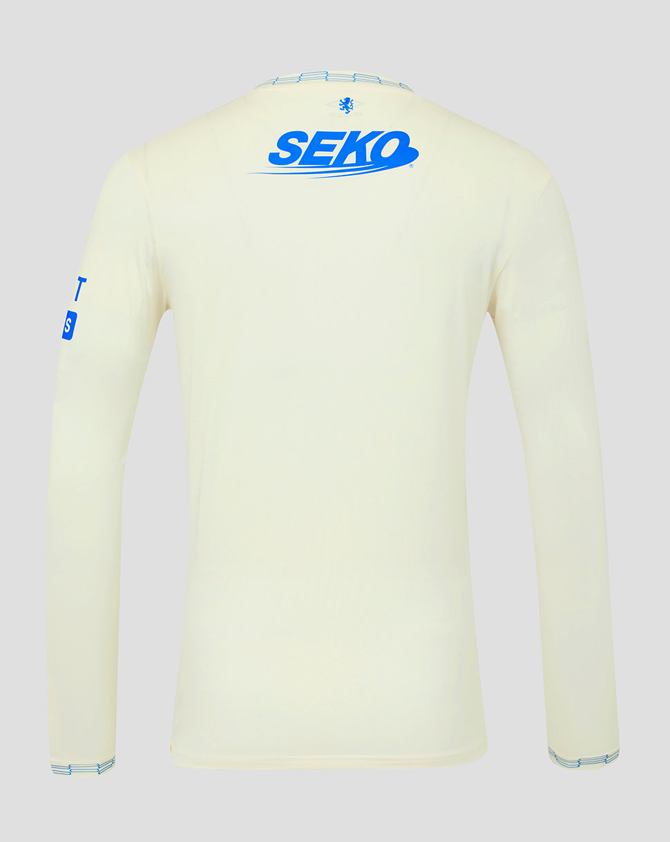 Light yellow long-sleeve shirt with 'SEKO' branding on a gray background