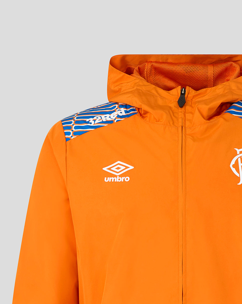 Rangers FC Men's 2026/27 Away Matchday Shower Jacket - Orange