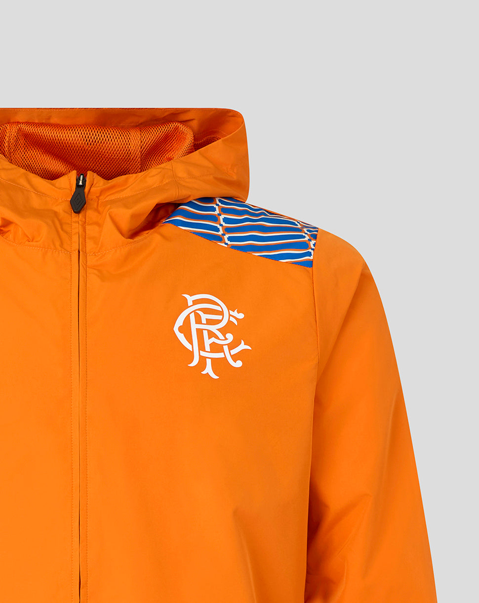 Rangers FC Men's 2026/27 Away Matchday Shower Jacket - Orange