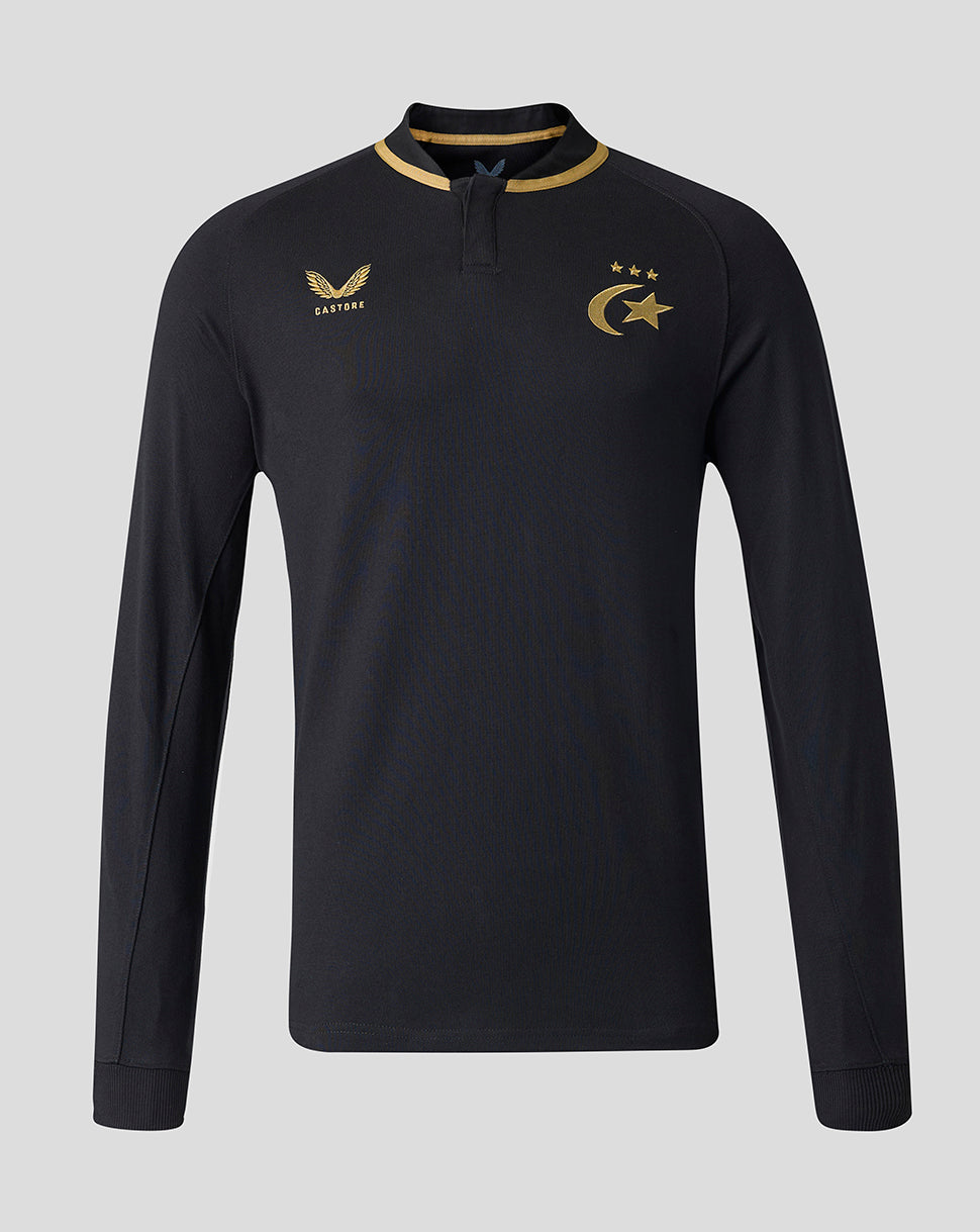 Saracens Mens 2026/27 Home Classic Cotton Long Sleeve Shirt