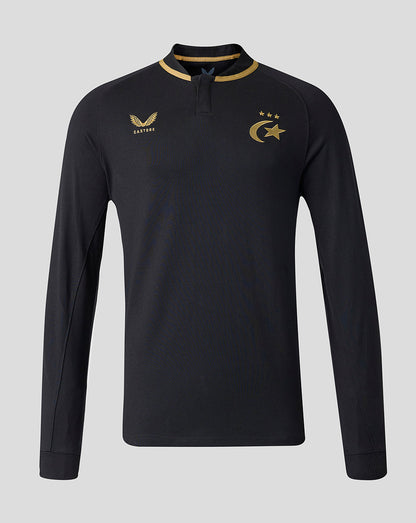 Saracens Mens 2026/27 Home Classic Cotton Long Sleeve Shirt