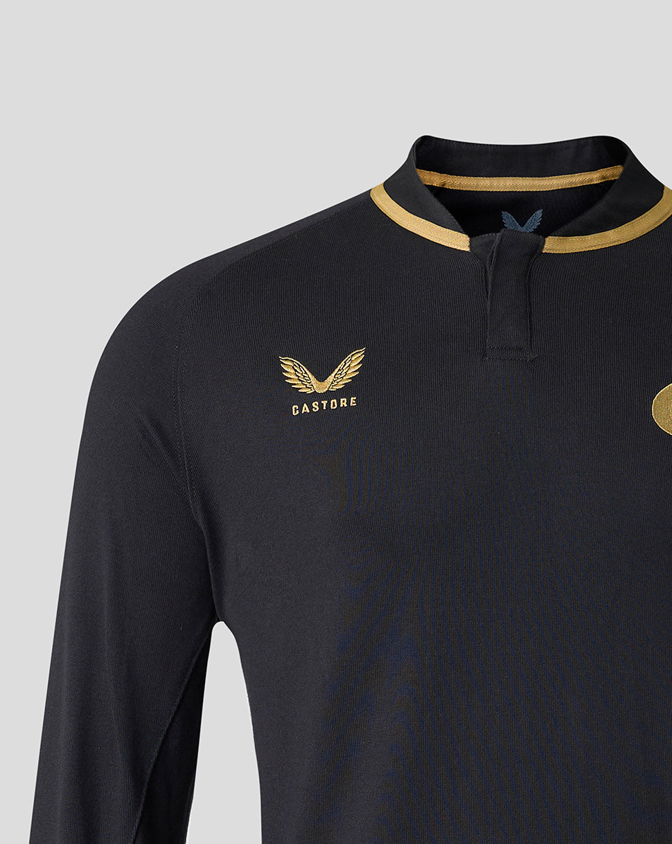 Saracens Mens 2026/27 Home Classic Cotton Long Sleeve Shirt
