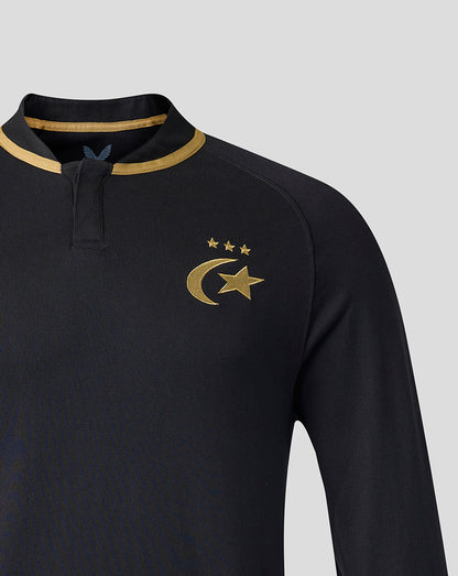 Saracens Mens 2026/27 Home Classic Cotton Long Sleeve Shirt
